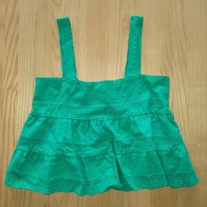 Gianni Bini Green Lace‎ Tank Top